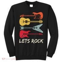 Lets Rock N Roll Guitar Retro Sweatshirt thumb 0