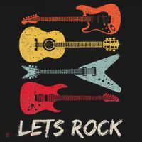 Lets Rock N Roll Guitar Retro Pajama Set thumb 2