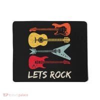 Lets Rock N Roll Guitar Retro Mousepad thumb 0