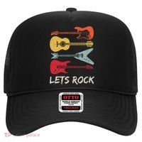 Lets Rock N Roll Guitar Retro Hat thumb 0