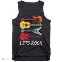 Lets Rock N Roll Guitar Retro Tank Top thumb 0