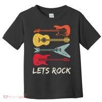Lets Rock N Roll Guitar Retro Toddler T-Shirt thumb 0