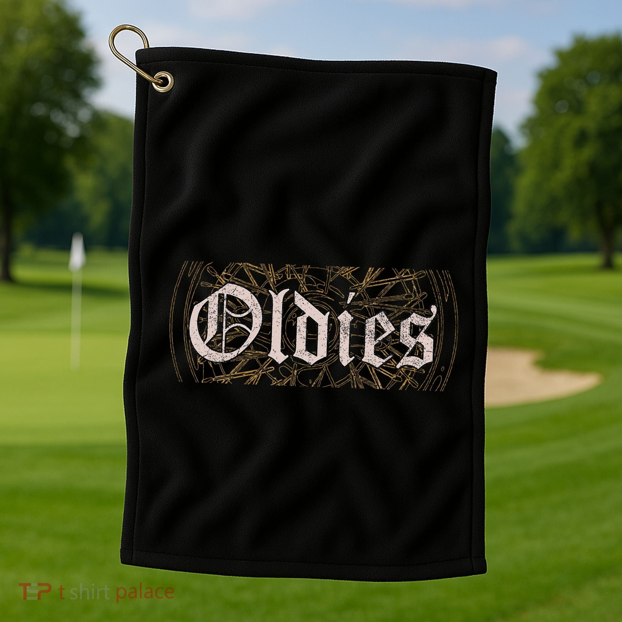 Lowrider Rim Oldies Golf Towel