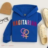 Lesbian Rights Or Valentines Day Or Vagitarian Great Gift Hoodie thumb 4