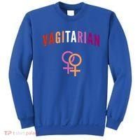 Lesbian Rights Or Valentines Day Or Vagitarian Great Gift Sweatshirt thumb 0