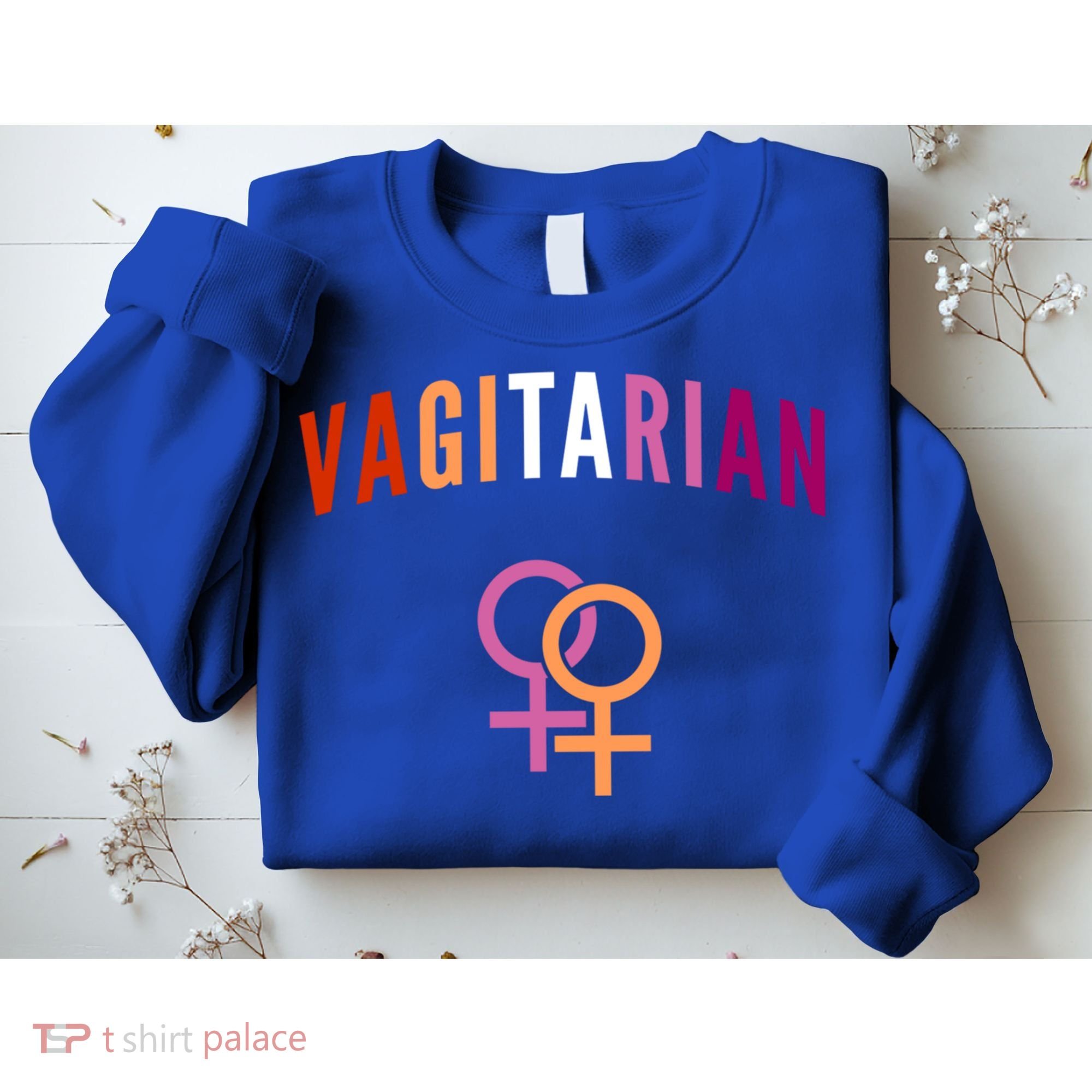 Lesbian Rights Or Valentines Day Or Vagitarian Great Gift Sweatshirt