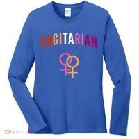 Lesbian Rights Or Valentines Day Or Vagitarian Great Gift Women's Long Sleeve Shirt thumb 0