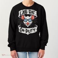 Lab Rat On Duty. Hilarious Lab Technician Science Enthusiast Women's Sweatshirt thumb 0