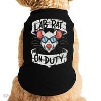 Lab Rat On Duty. Hilarious Lab Technician Science Enthusiast Doggie Tank thumb 0
