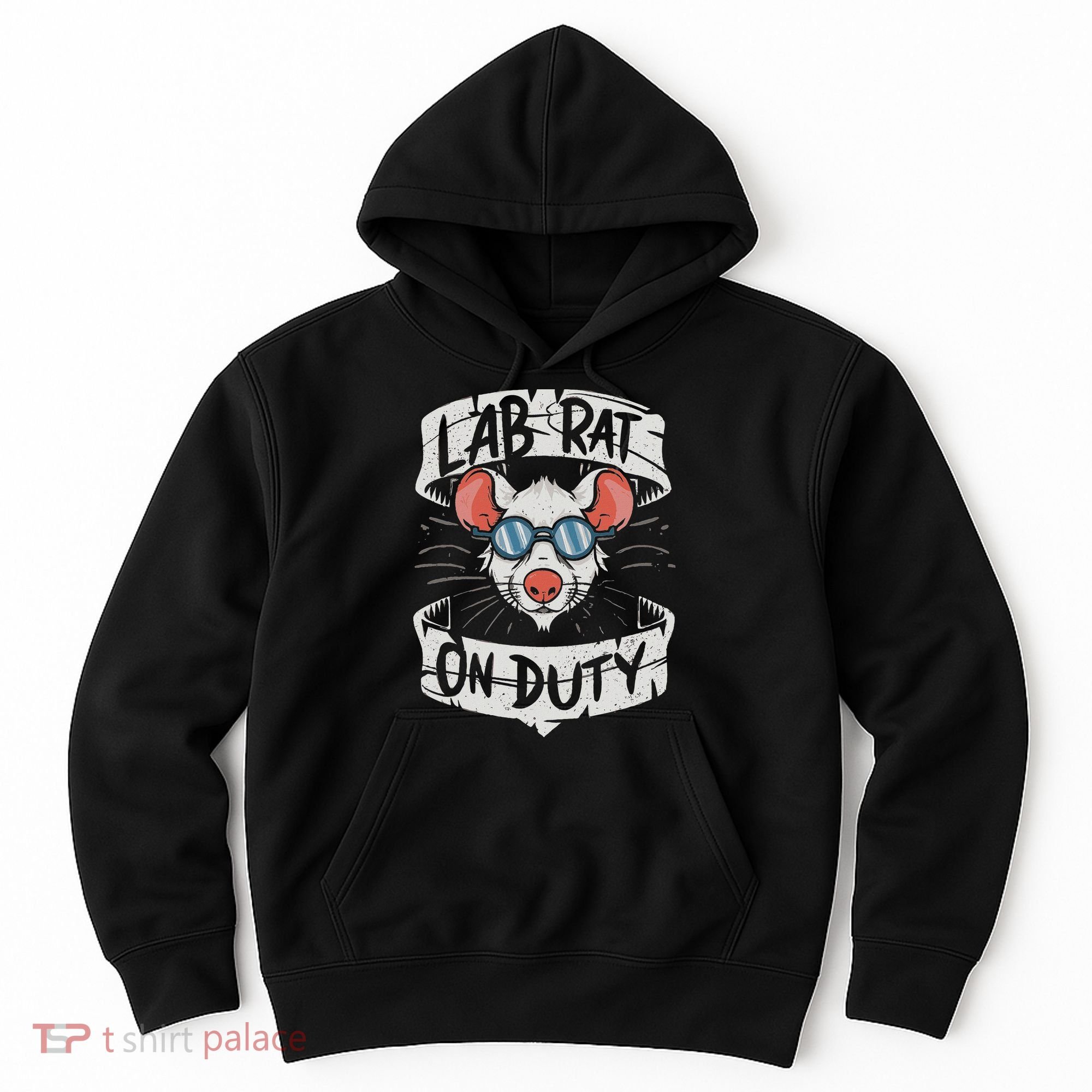 Lab Rat On Duty. Hilarious Lab Technician Science Enthusiast Hoodie