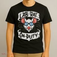 Lab Rat On Duty. Hilarious Lab Technician Science Enthusiast T-Shirt thumb 3