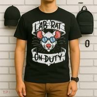 Lab Rat On Duty. Hilarious Lab Technician Science Enthusiast T-Shirt thumb 6