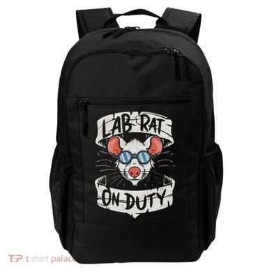 Lab Rat On Duty. Hilarious Lab Technician Science Enthusiast Backpack