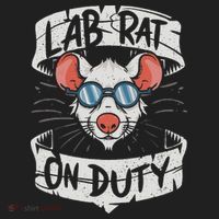 Lab Rat On Duty. Hilarious Lab Technician Science Enthusiast Beanie thumb 2
