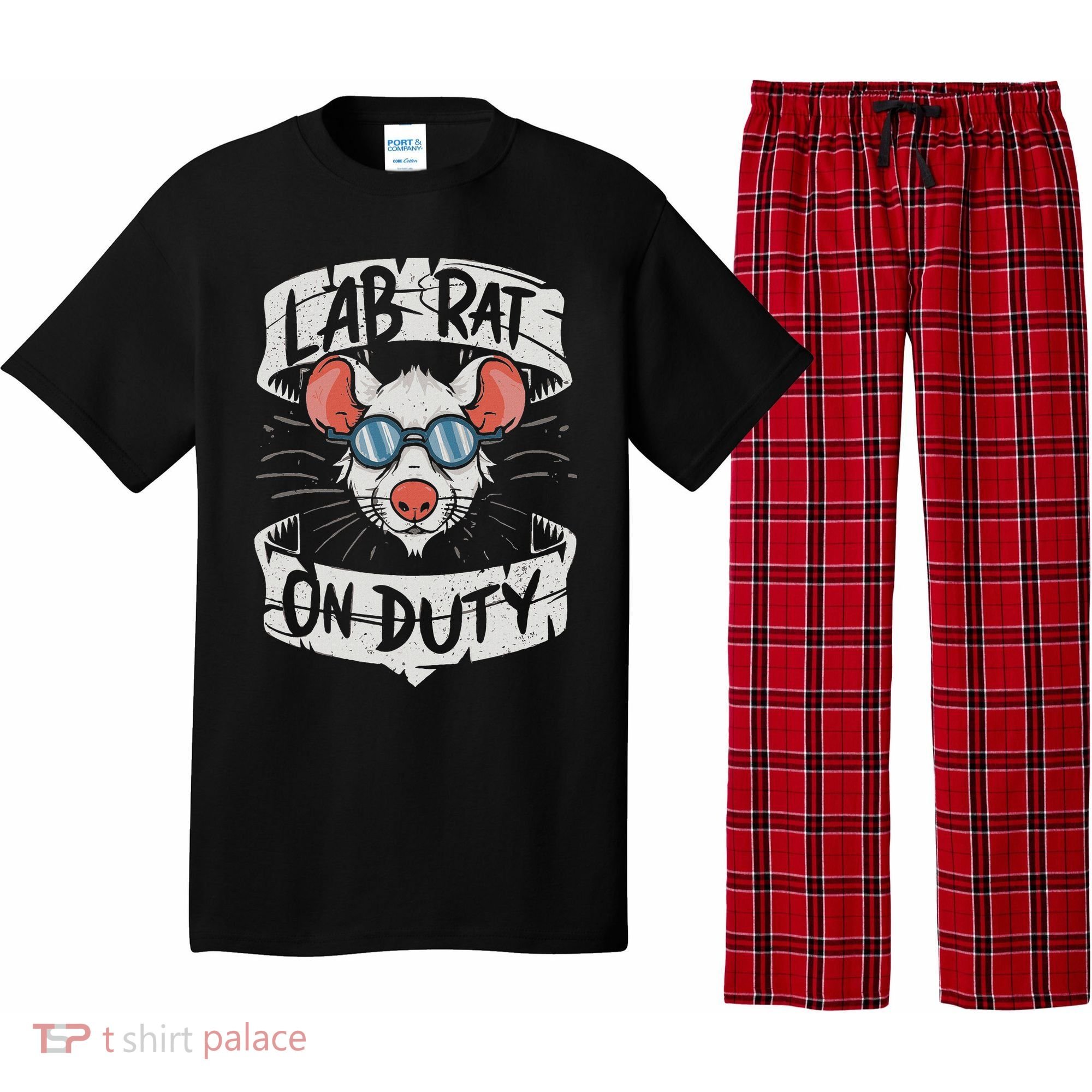 Lab Rat On Duty. Hilarious Lab Technician Science Enthusiast Pajama Set