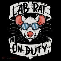 Lab Rat On Duty. Hilarious Lab Technician Science Enthusiast Women's Hoodie thumb 2