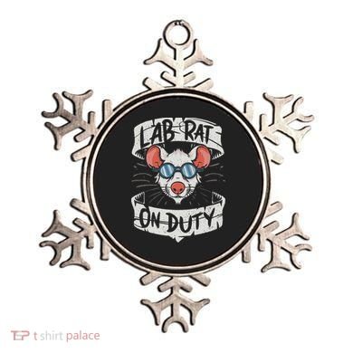 Lab Rat On Duty. Hilarious Lab Technician Science Enthusiast Ornament