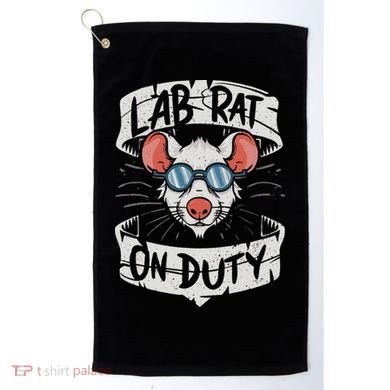 Lab Rat On Duty. Hilarious Lab Technician Science Enthusiast Golf Towel