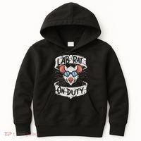 Lab Rat On Duty. Hilarious Lab Technician Science Enthusiast Kids Hoodie thumb 0