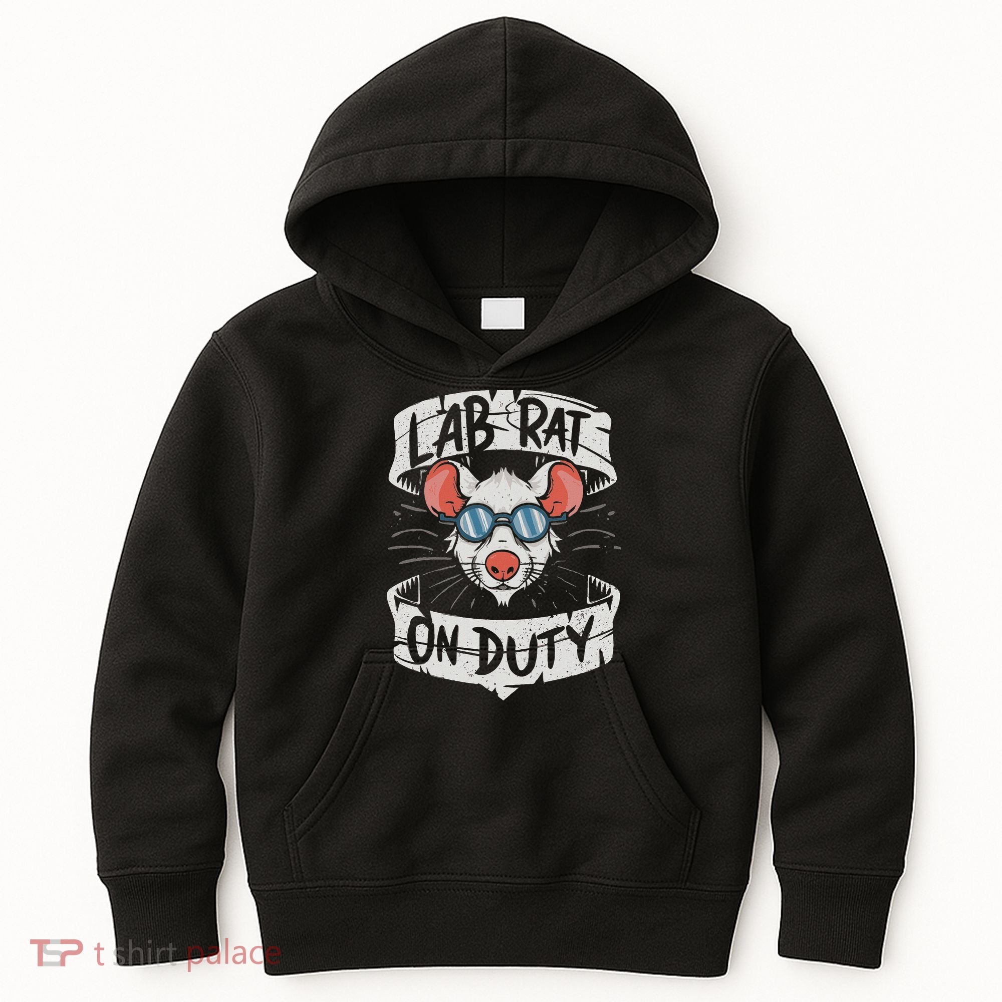Lab Rat On Duty. Hilarious Lab Technician Science Enthusiast Kids Hoodie