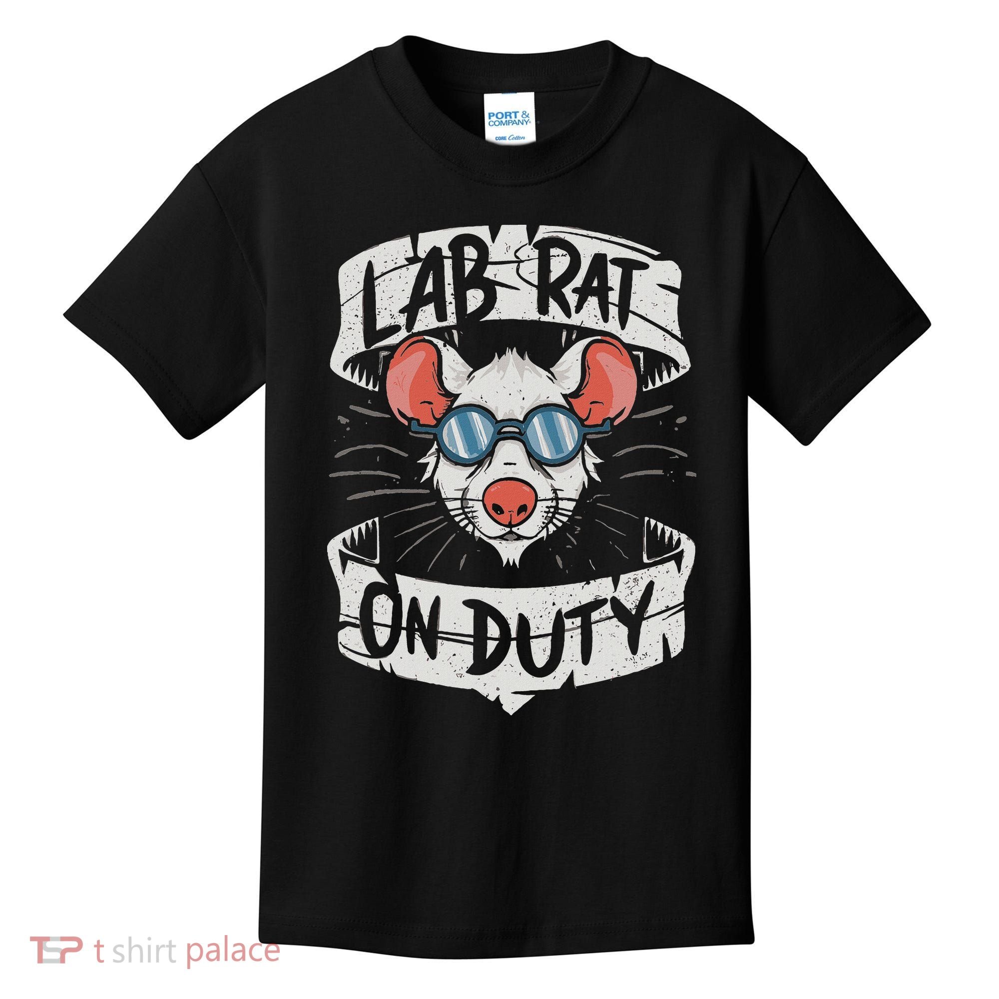 Lab Rat On Duty. Hilarious Lab Technician Science Enthusiast Kids T-Shirt