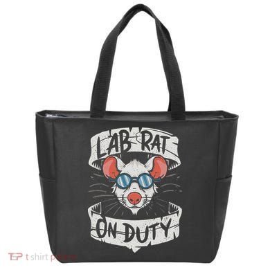 Lab Rat On Duty. Hilarious Lab Technician Science Enthusiast Tote Bag