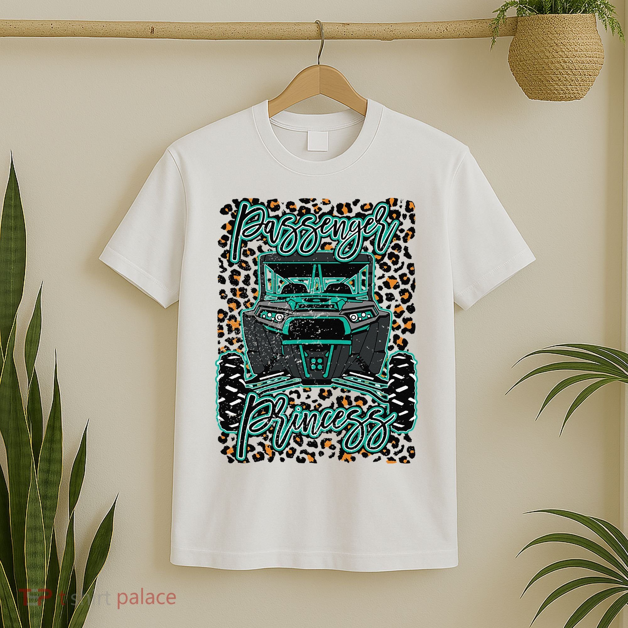 Leopard Rzr Passenger Princess Offroad Mud Up SXS Adventure  T-Shirt