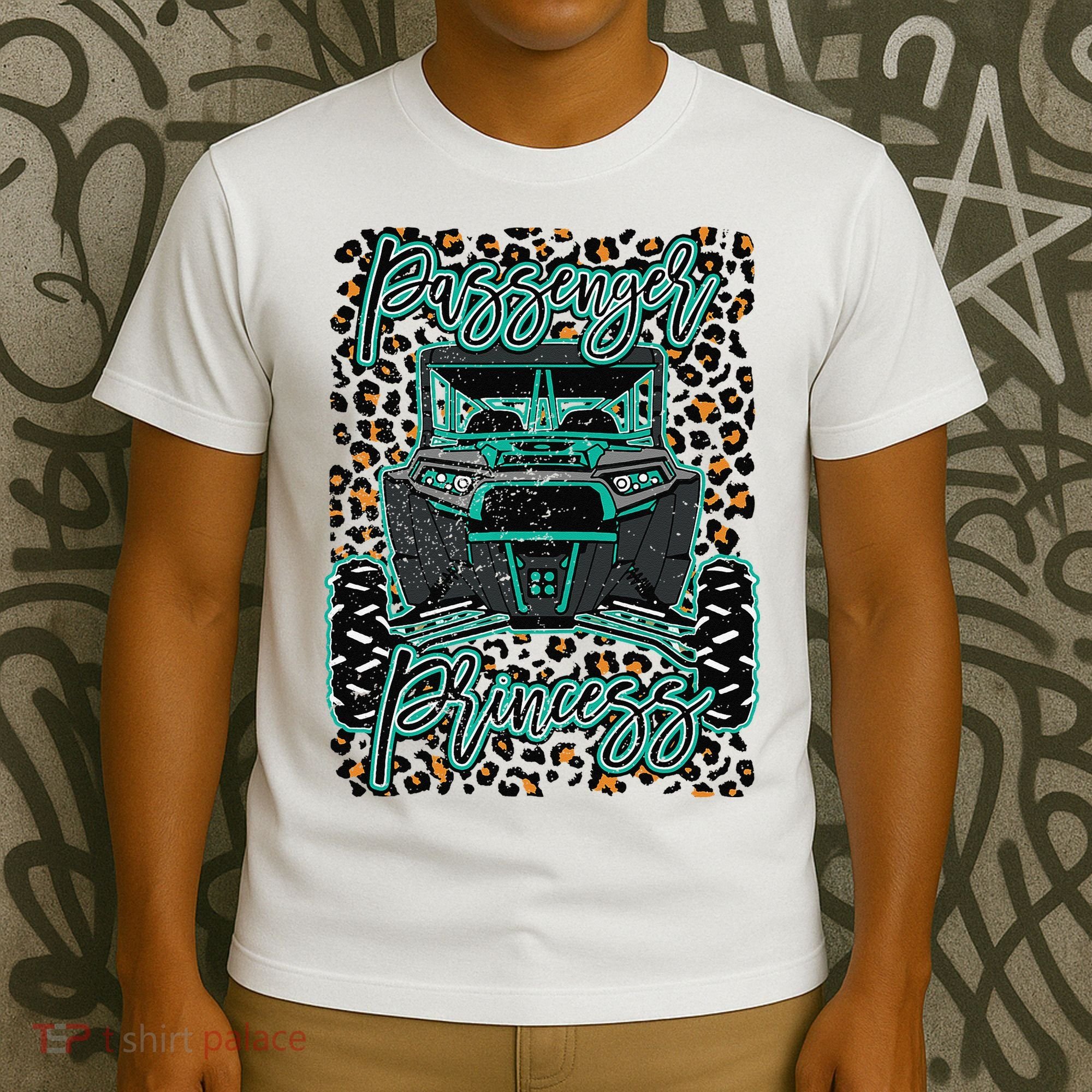 Leopard Rzr Passenger Princess Offroad Mud Up SXS Adventure  T-Shirt
