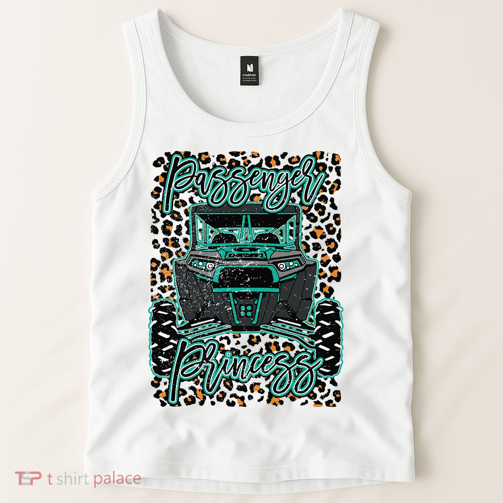 Leopard Rzr Passenger Princess Offroad Mud Up SXS Adventure  Tank Top