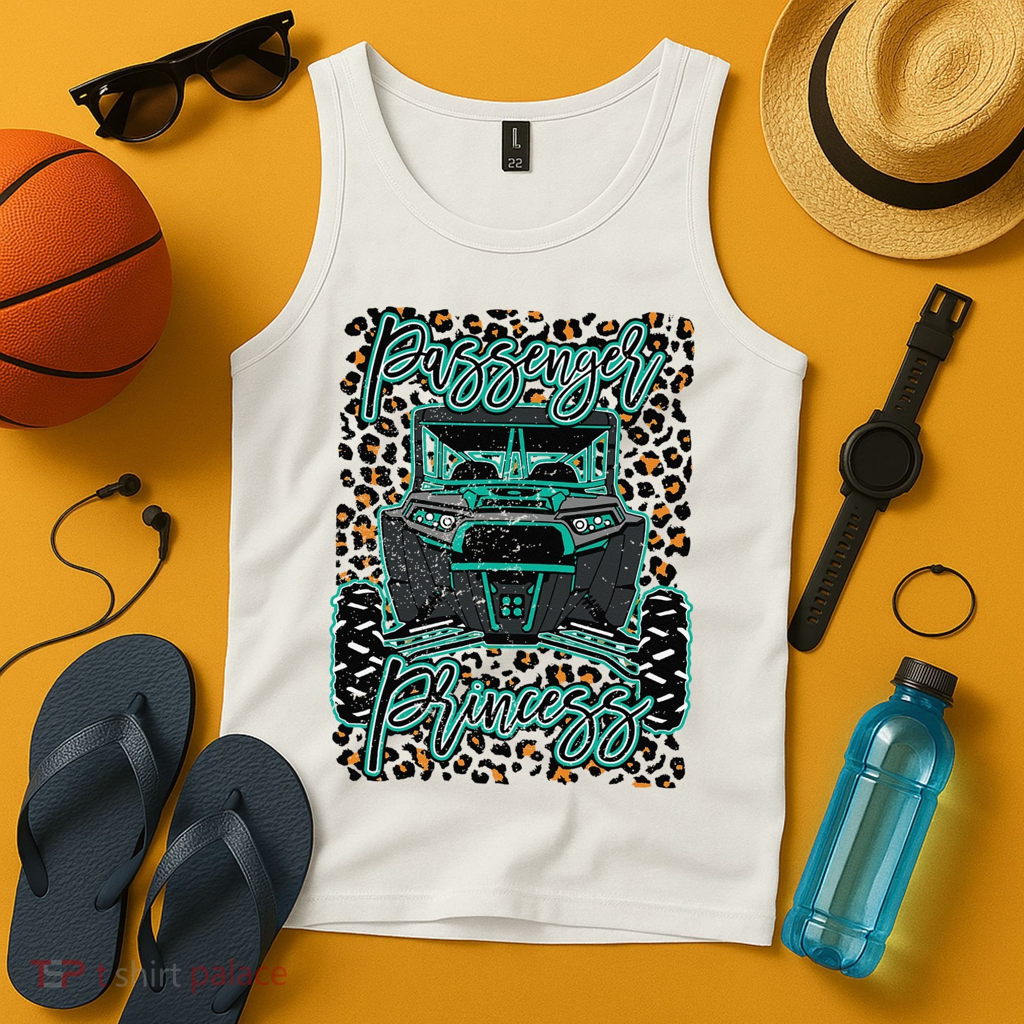 Leopard Rzr Passenger Princess Offroad Mud Up SXS Adventure  Tank Top