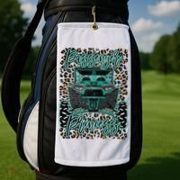 Leopard Rzr Passenger Princess Offroad Mud Up SXS Adventure  Golf Towel thumb 2