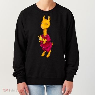 Llama Red Pajama Women's Sweatshirt