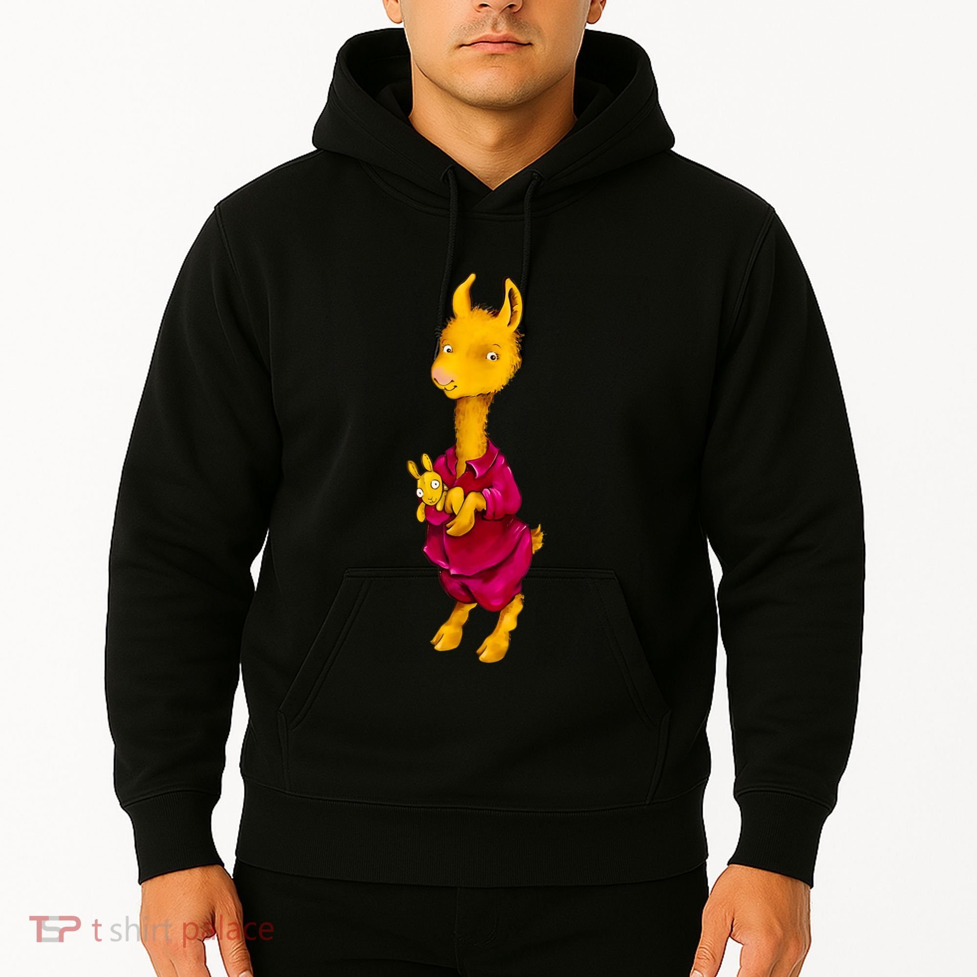 Llama Red Pajama Hoodie
