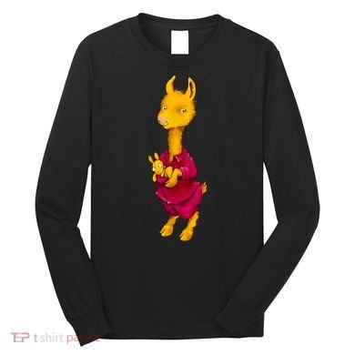 Llama Red Pajama Long Sleeve Shirt