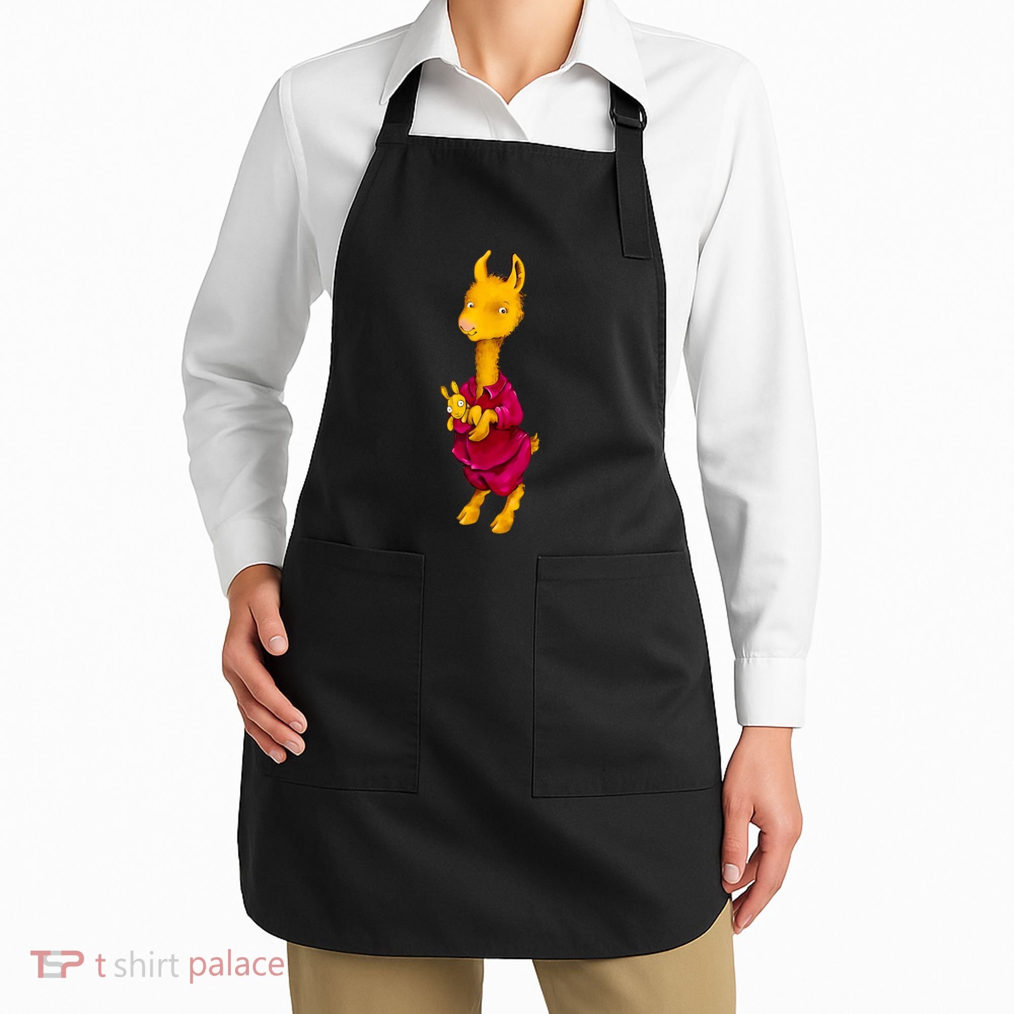 Llama Red Pajama Apron