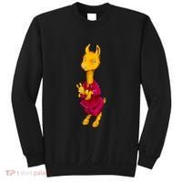 Llama Red Pajama Sweatshirt thumb 0
