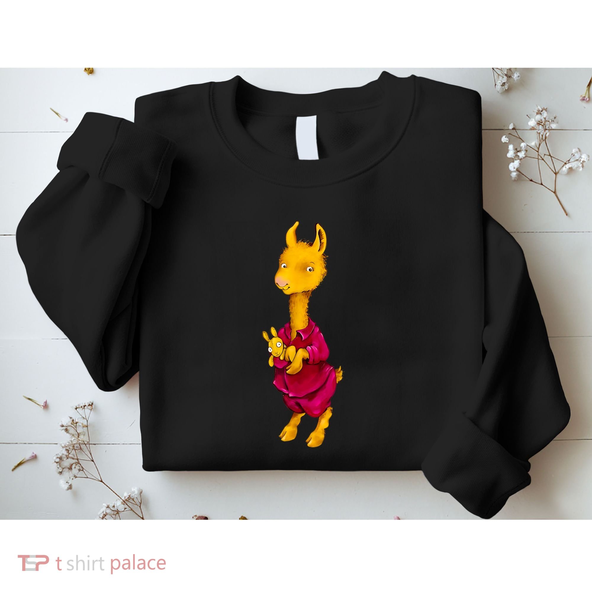 Llama Red Pajama Sweatshirt