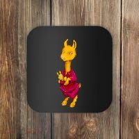 Llama Red Pajama Coaster thumb 0