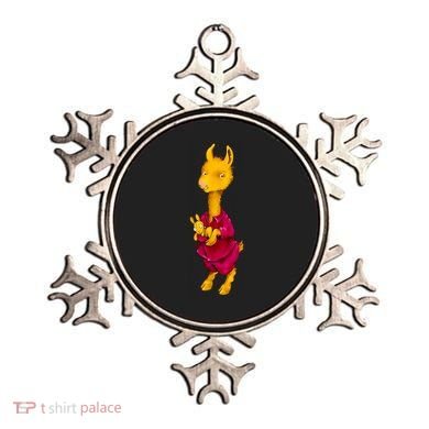 Llama Red Pajama Ornament