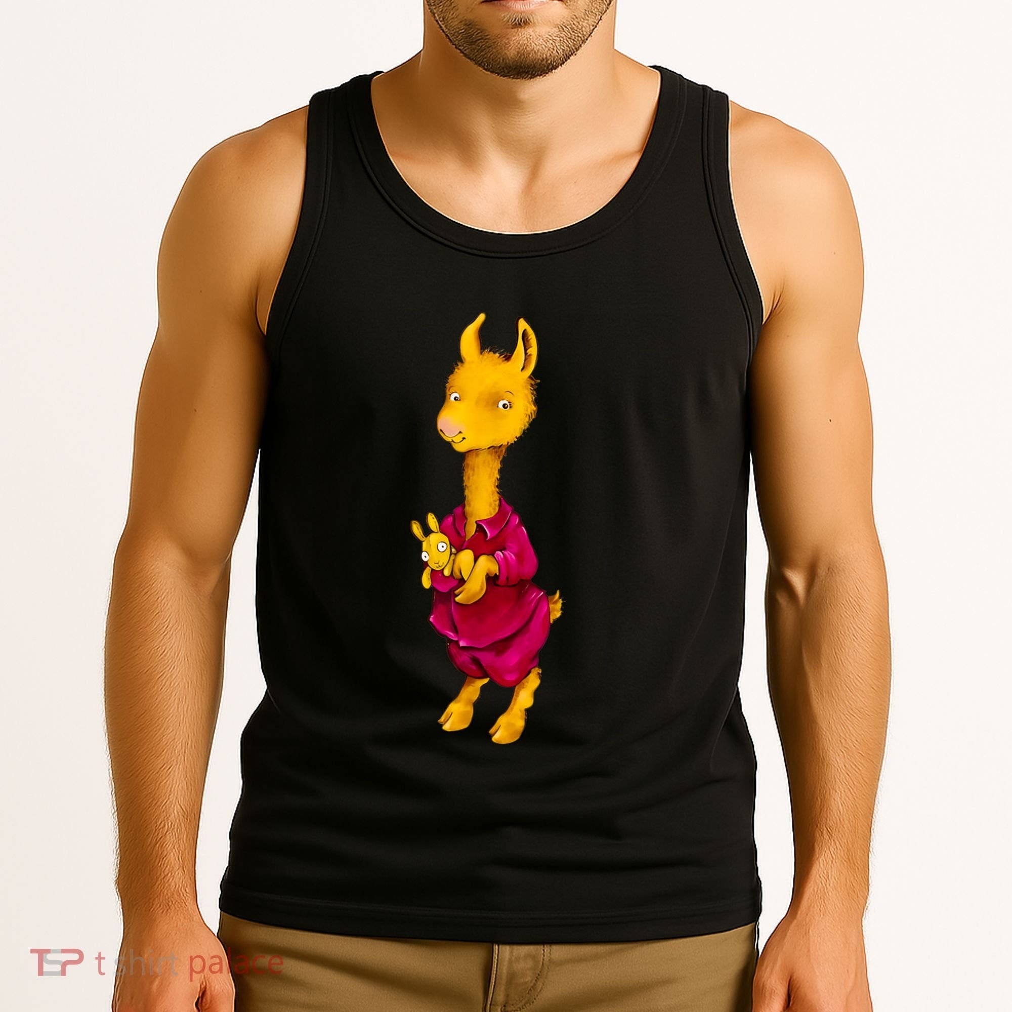 Llama Red Pajama Tank Top