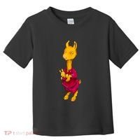 Llama Red Pajama Toddler T-Shirt thumb 0