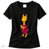 Llama Red Pajama Women's T-Shirt thumb 0