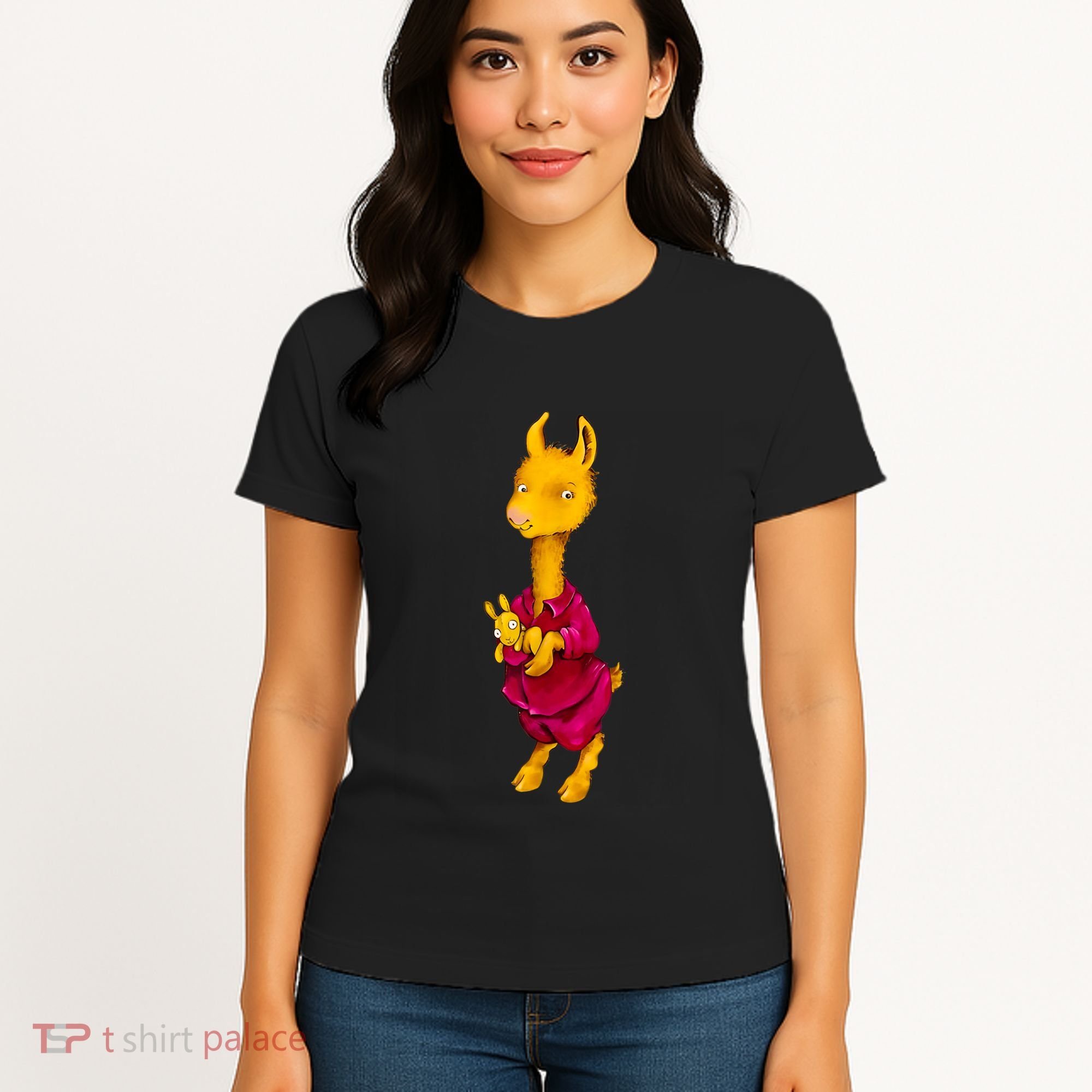 Llama Red Pajama Women's T-Shirt