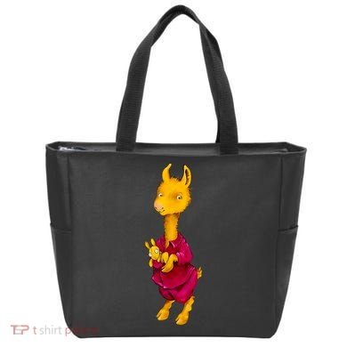 Llama Red Pajama Tote Bag
