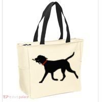 Labrador Retriever Play Fetch Black Lab Tote Bag thumb 2