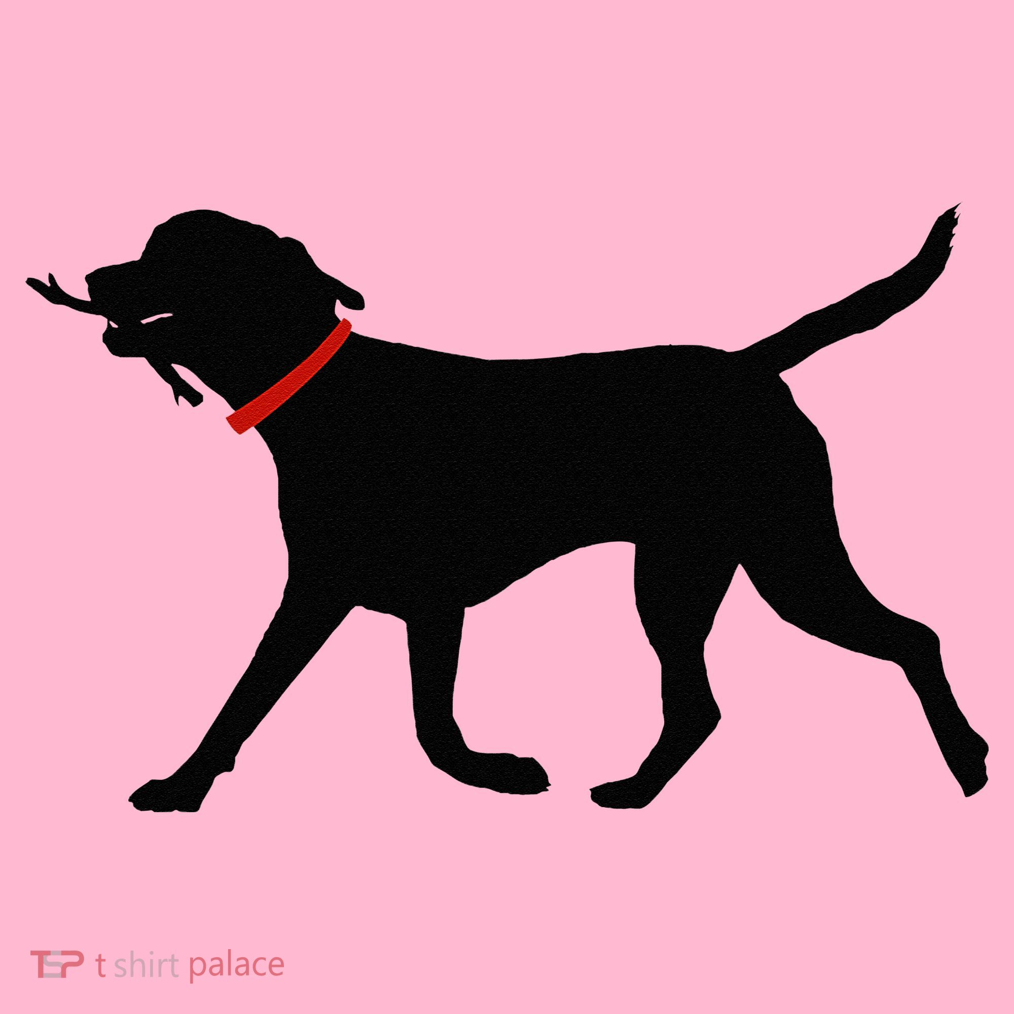 Labrador Retriever Play Fetch Black Lab Coaster