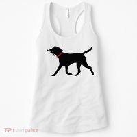 Labrador Retriever Play Fetch Black Lab Women's Tank Top thumb 0