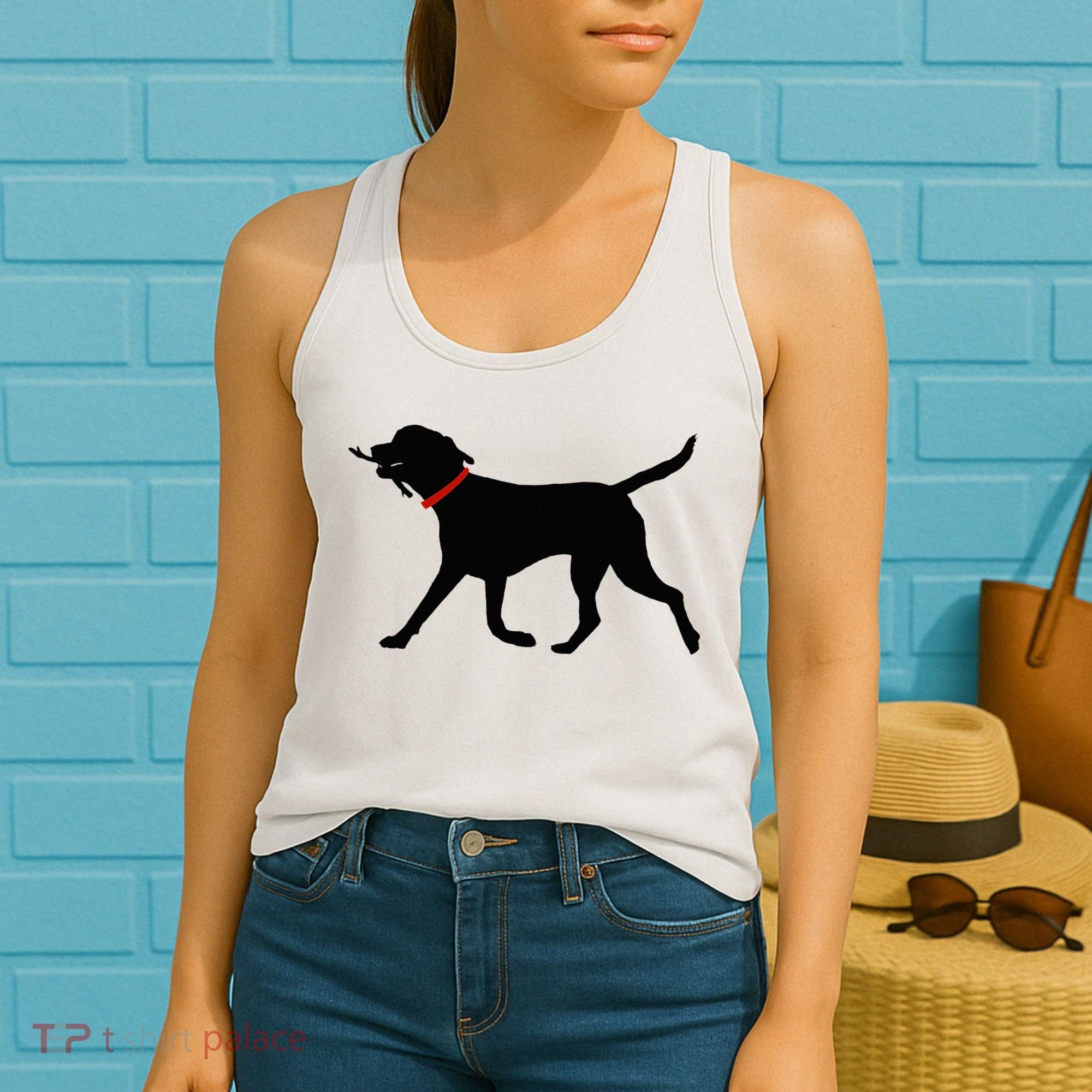 Labrador Retriever Play Fetch Black Lab Women's Tank Top