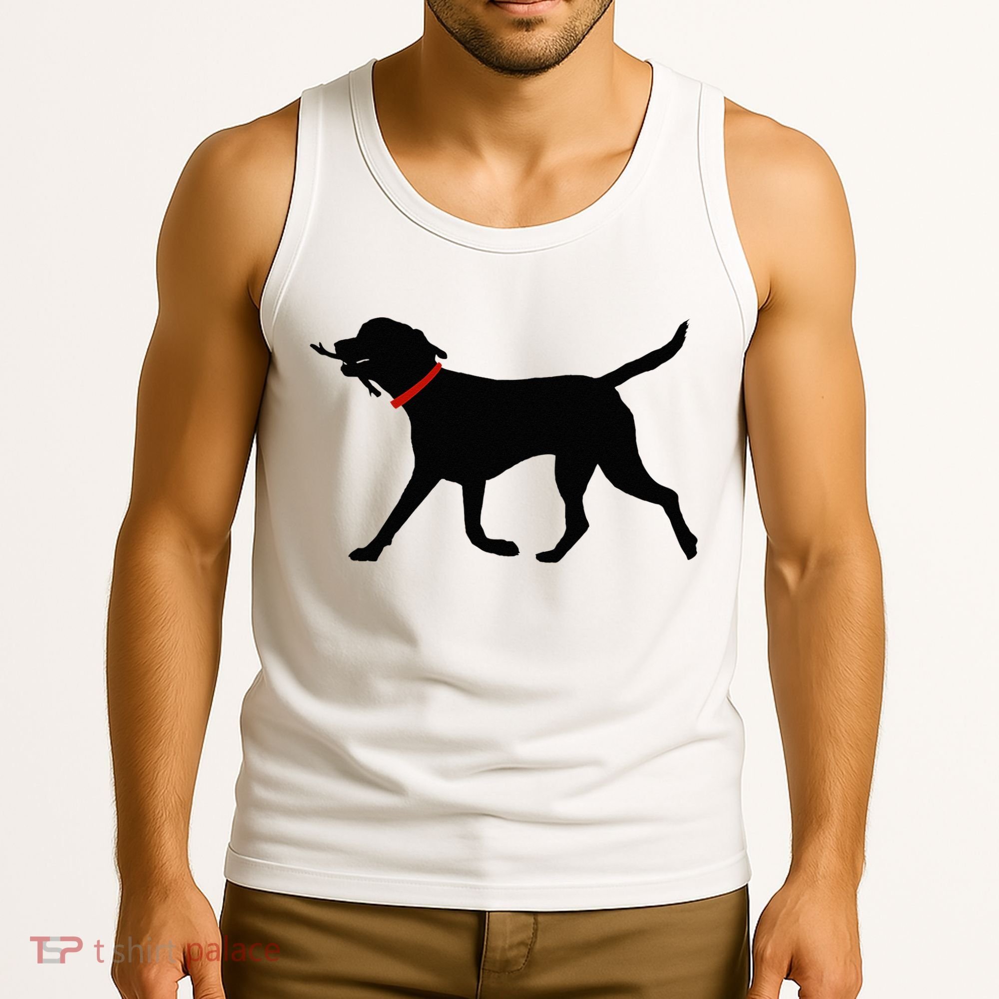 Labrador Retriever Play Fetch Black Lab Tank Top