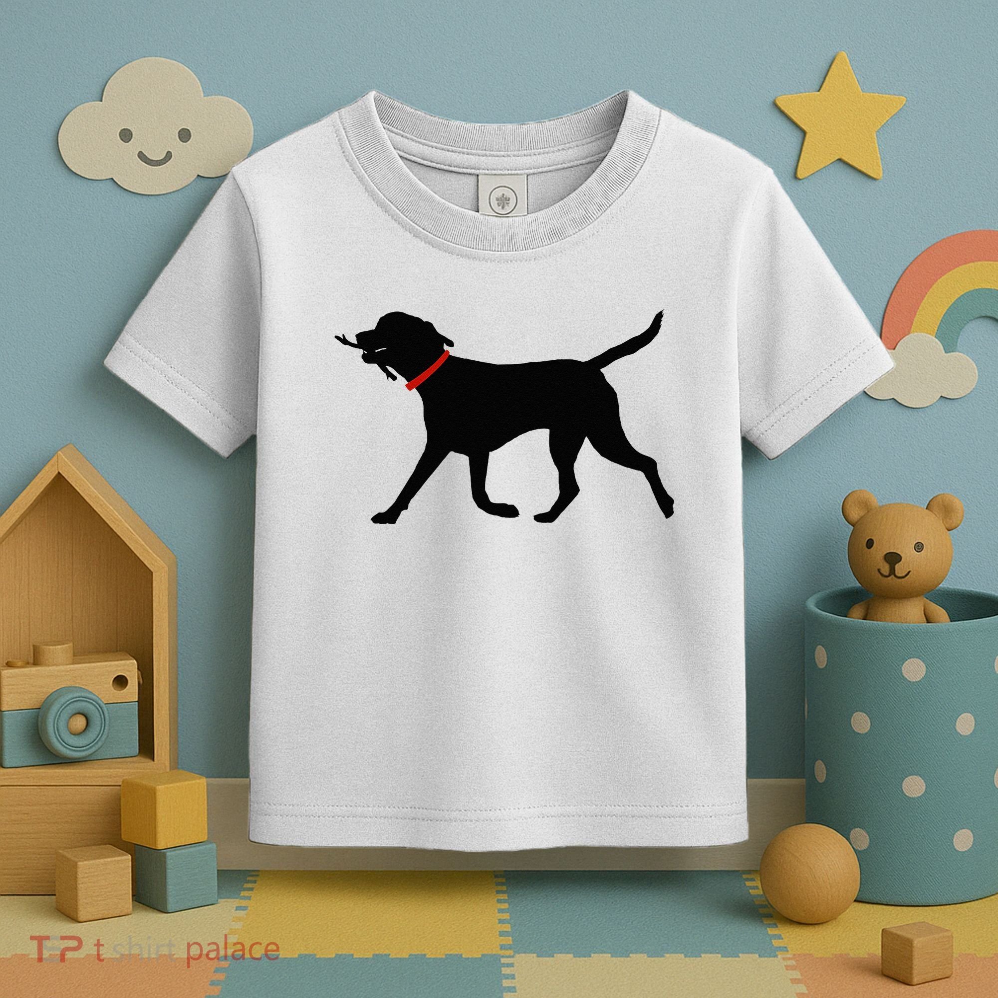 Labrador Retriever Play Fetch Black Lab Toddler T-Shirt